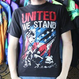 United We Stand Soldiers Raising Flag T-Shirt